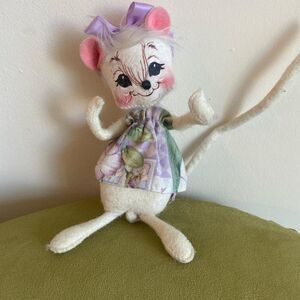 Annalise adorable vintage mouse stuffed animal doll